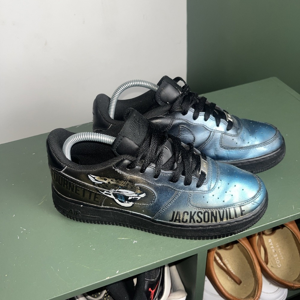 Custom Air Force One Jacksonville Jaguars 1 Of 1 Rare 7.5Y Womens 9